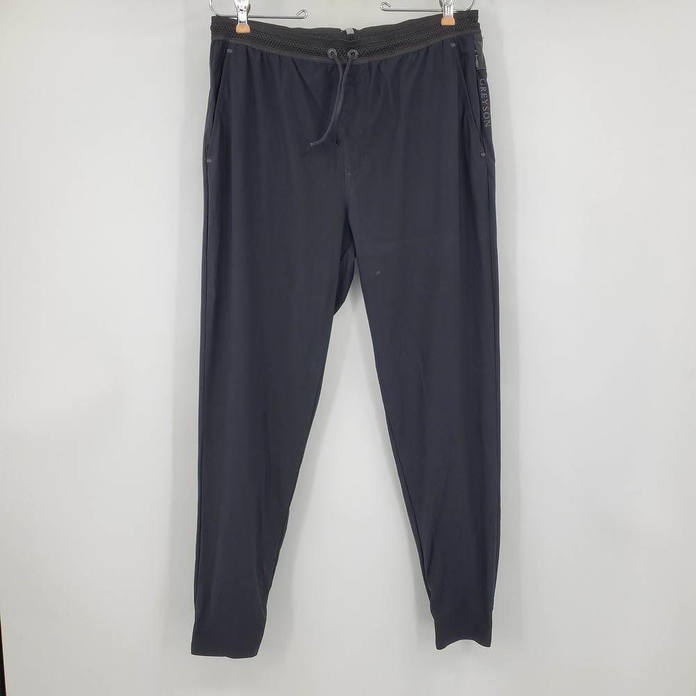 Greyson Montauk Joggers Mens Medium Black Camo Performance Golf Pants Preppy